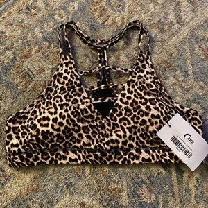 Zyia Leopard Grid Bra